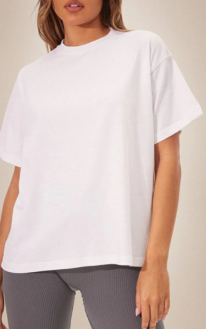 White Boxy Oversized T Shirt
