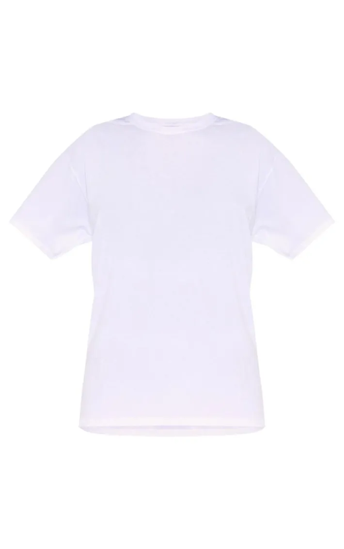 White Brunch Club Back Print Oversized T Shirt