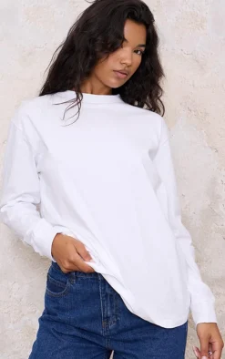 White Chill Vibes Long Sleeve Top