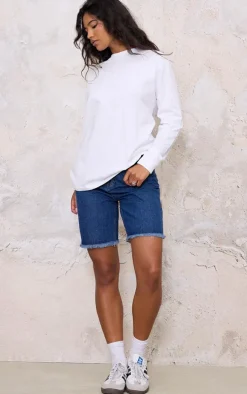 White Chill Vibes Long Sleeve Top