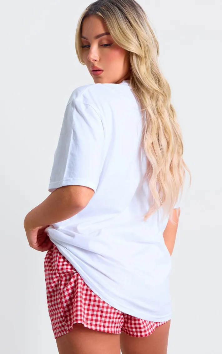 White Chilli Graphic Oversized T Shirt