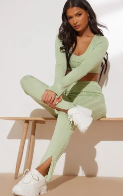 White Chunky Cleated Sole Sneakers