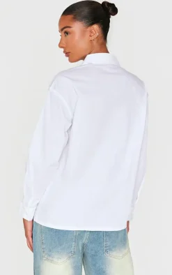 White Cotton Button Shirt