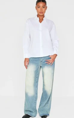 White Cotton Button Shirt