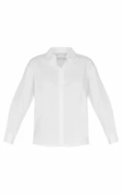 White Cotton Button Shirt