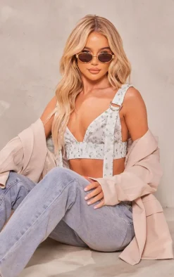 White Floral Lace Bralet