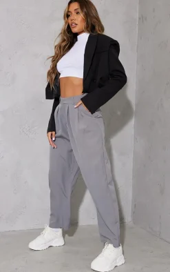 White High Neck Long Sleeve Crop Top