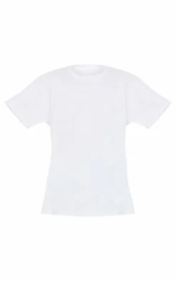 White Home Made Pie Graphic Oversized T Shirt