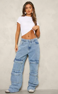 White Hot Fix Attention Fitted T Shirt