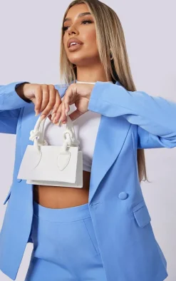 White Knot Handle Mini Grab Bag