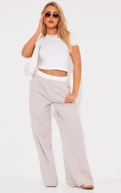 White Lace Trim Light Seamless T-shirt