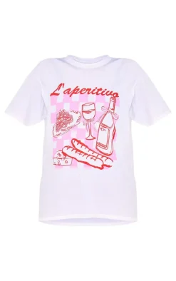 White L'aperitivo Oversized T Shirt