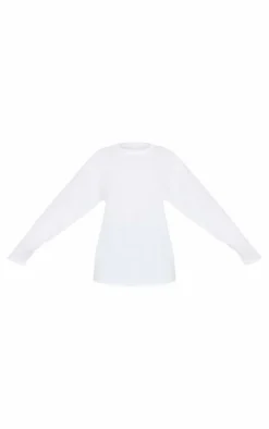 White Matcha Graphic Oversized Long Sleeve T Shirt