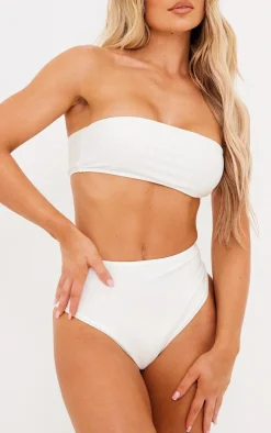 White Mix & Match High Waist Bikini Bottoms
