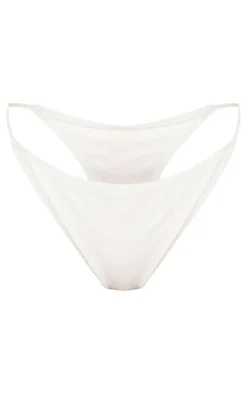 White Mix & Match String Thong Bikini Bottoms