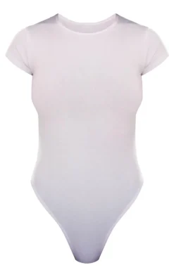 White Modal Cotton T Shirt Bodysuit
