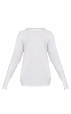 White Multi Food And Wine Graphic Oversized Long Sleeve T Shirt