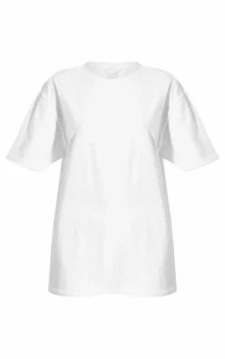 White Olive Graphic Back Oversized T Shirt