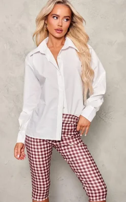 White Open Back Shirt