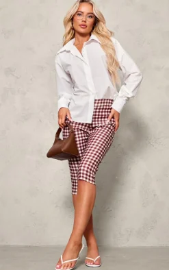 White Open Back Shirt