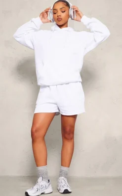 White Oversized Fit Sweat Hoodie