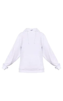 White Oversized Fit Sweat Hoodie
