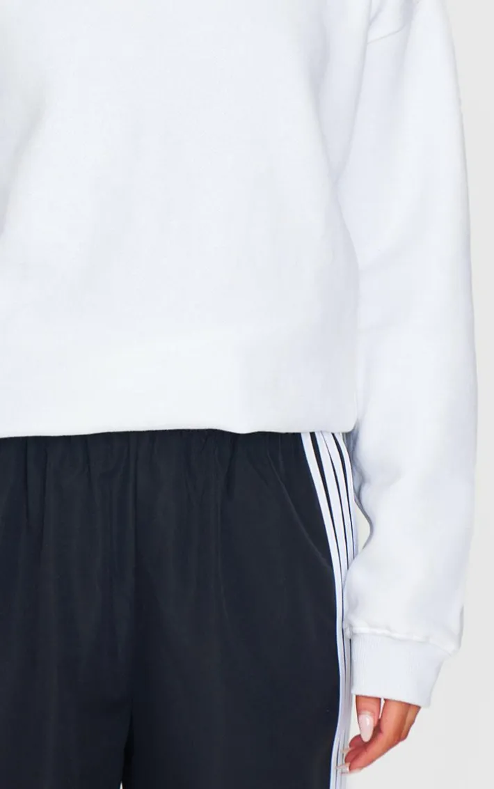 White Oversized Fit Sweatshirt