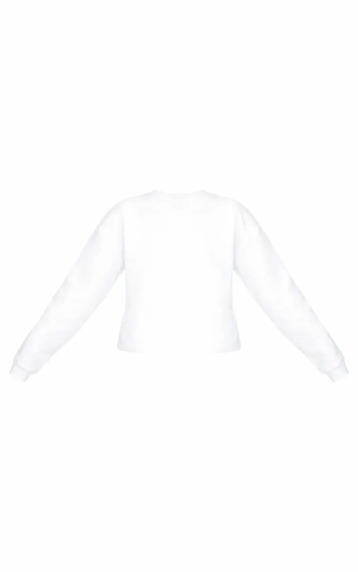 White Oversized Fit Sweatshirt