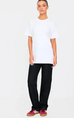 White Pancake Stack Graphic Oversized T Shirt