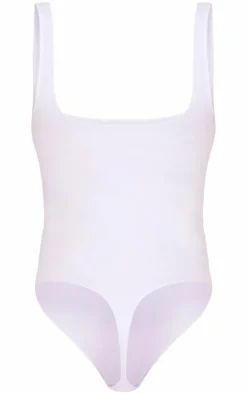 White Seamless Lingerie Bodysuit