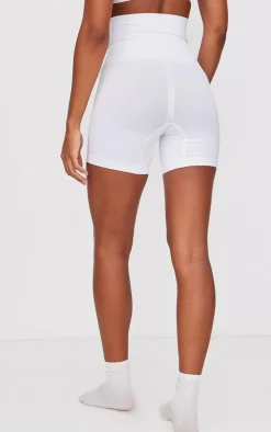 White Shapewear High Waist Control Shorts