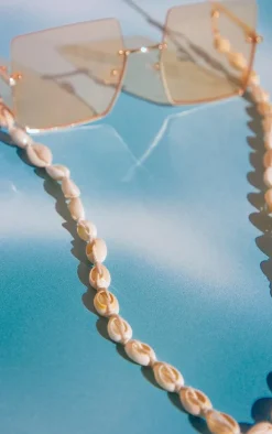 White Shell Sunglasses Chain