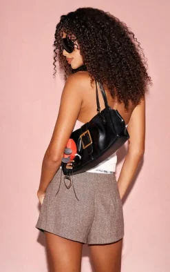 White Snatched Rib Halterneck Top