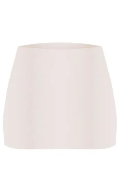 White Tailored Mini Skirt