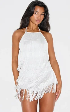 White Tassel Romper