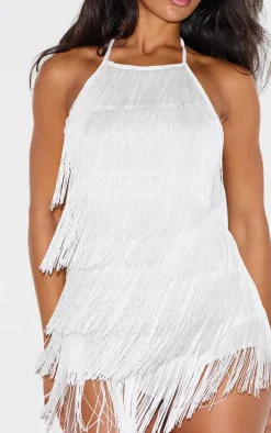 White Tassel Romper