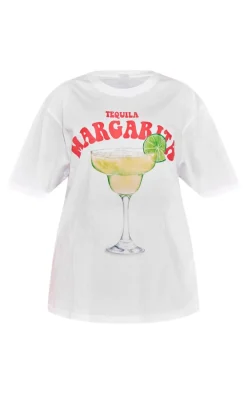 White Tequila Margarita Printed T Shirt