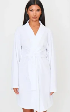 White Waffle Robe