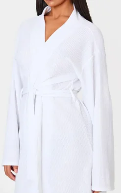White Waffle Robe