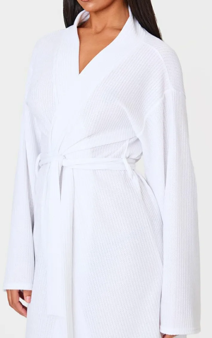 White Waffle Robe