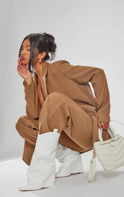 White Wide Fit Pu Point Toe Fold Over High Heeled Calf High Boots