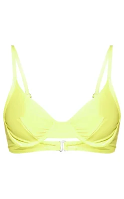 Yellow Mix And Match Underwired Cupped Bikini Top